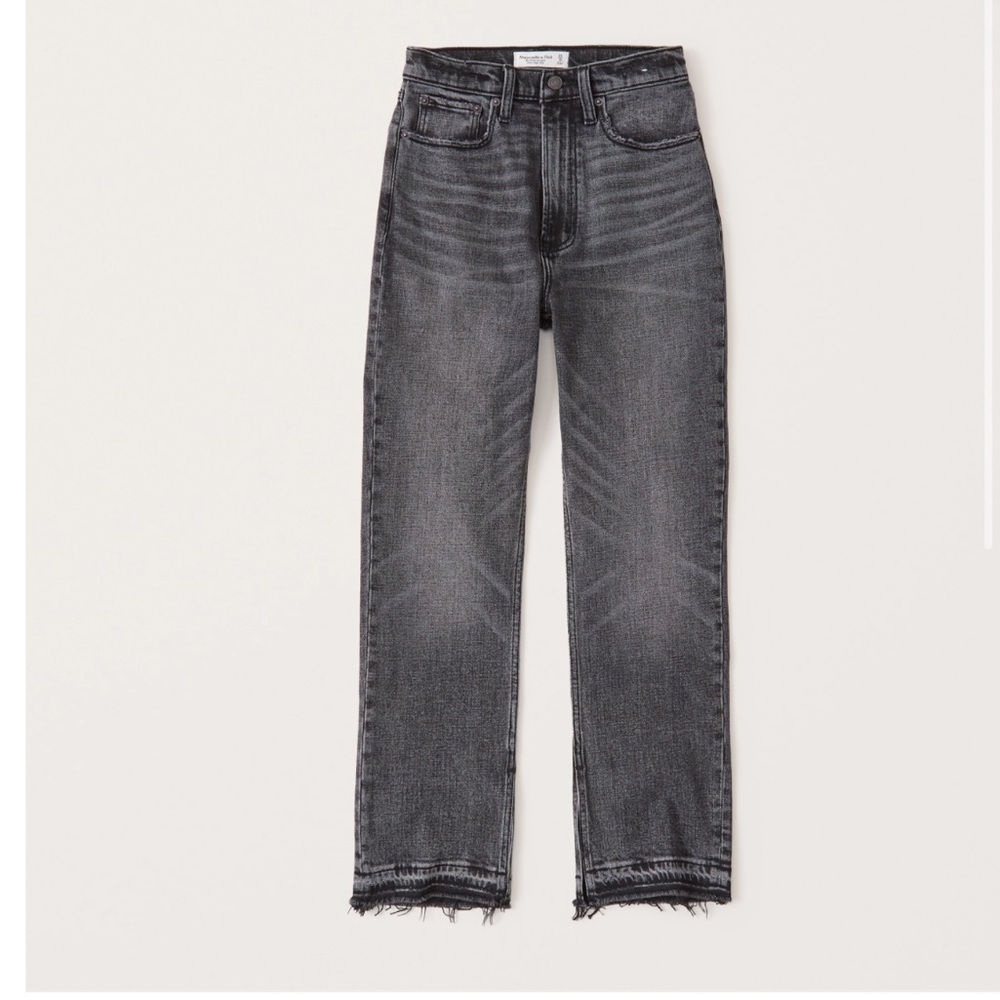 Abercrombie & Fitch ankle straight ultra high rise jeans